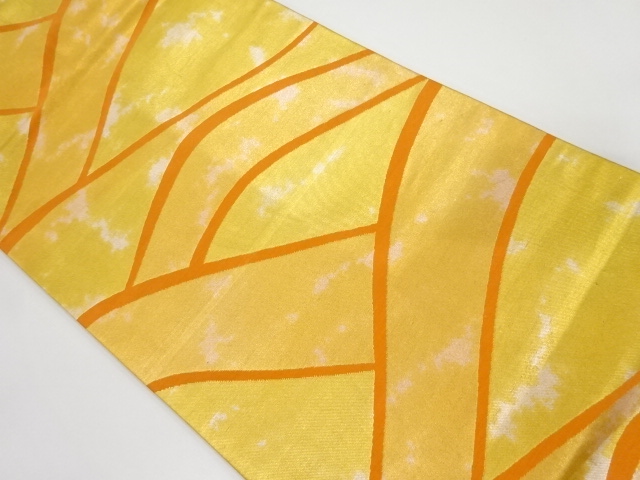 抽象波模様織り出し名古屋帯